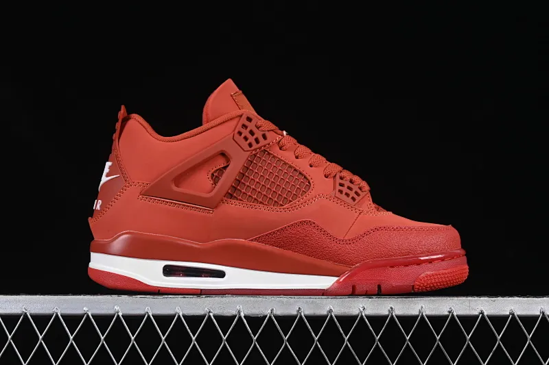 All categories Air Jordan Jordan series basketball shoes Air Jordan 4 cost-effective version Nigel Sylvester x Air Jordan 4 OG "Brick By Brick" AJ4 Joe 4 orange brown HF4340-800
